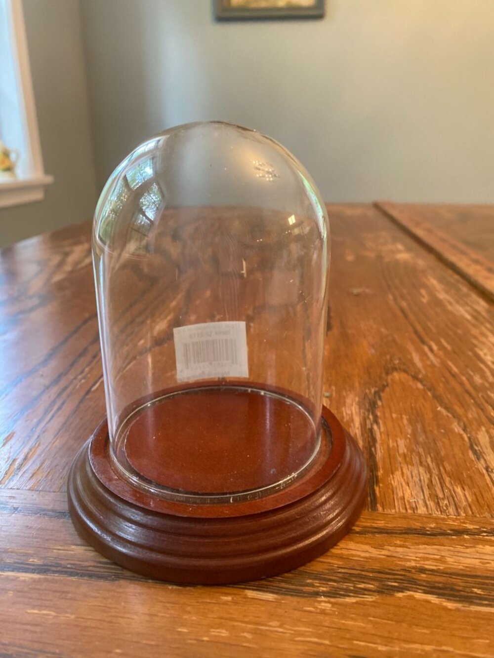 Small Clear Dome Cloche With Wooden Base - Tripar International - Made In German